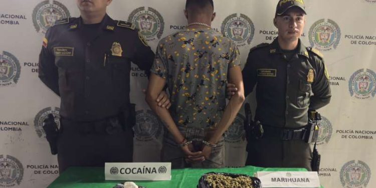 Capturado en vía publica de pueblo nuevo Quimbaya